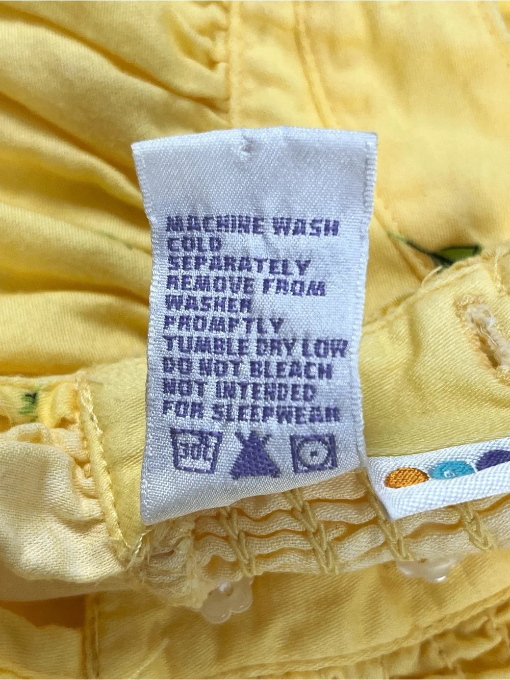 Gymboree 2000 Yellow Cotton Daisy Peter Pan Collar Dress 6-12 Months